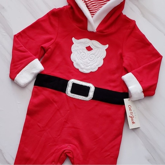 Cat & Jack Red Santa One Piece - Picture 5 of 13